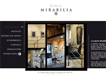 Tablet Screenshot of galeriemirabilia.fr